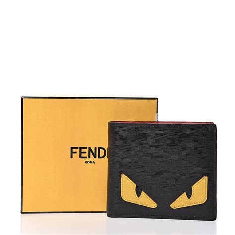 mens fendi wallets|fendi monster eye wallet.